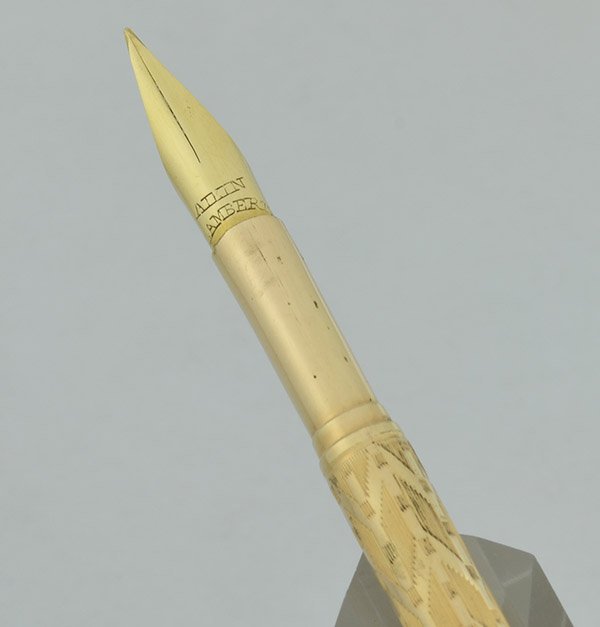 Dip Pen Holder #3 - Spiral Design with Gold Wire, Aiken Lambert